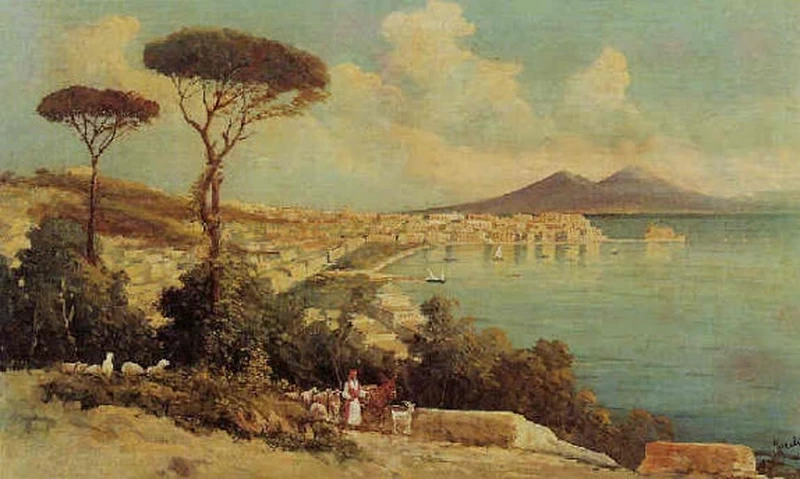 Veduta del golfo di Napoli